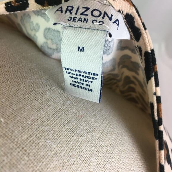 Arizona Jean Co Leopard Dress Brown Medium - Picture 12 of 14